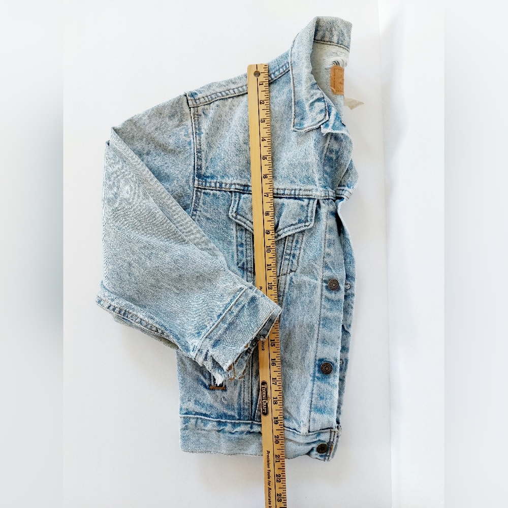 Acid Wash 80s Trucker III Levi Denim Jacket size Medium‎ Women's 57508-0209 Made - Picture 8 of 12